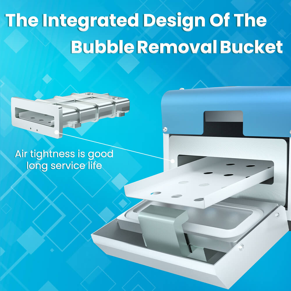 FORWARD FW-9R Mini Film Beautified Machine-The integrated design of the bubble removal bucket